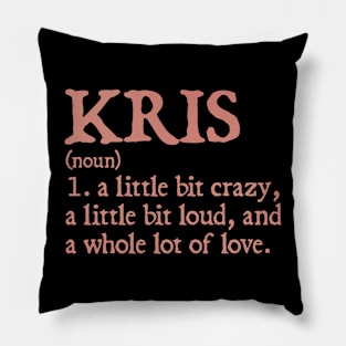 Kris Girl Name Definition Pillow