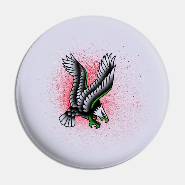 Eagle traditional style Pin by MEJIKU