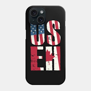 US EH American Canadian USA Canada Flag USEH Proud Patriotic Phone Case