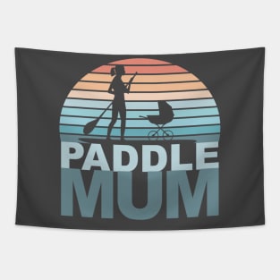 Paddle Boarding Mum Tapestry