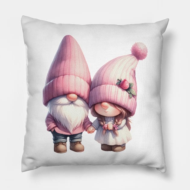 Gnome Valentine T Shirt Valentine T shirt For Women Pillow by Xamgi
