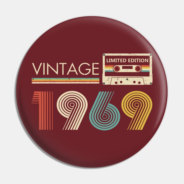 Vintage 1969 Limited Edition Cassette Pin by louismcfarland