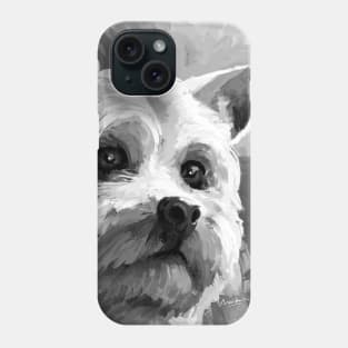 Yorkshire Terrier Dad Black and White Phone Case