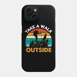 Take a Walk Outside Adventurous Dog Phone Case