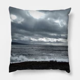 Rocky coastline near Grogport, Kintyre, Scotland. Pillow