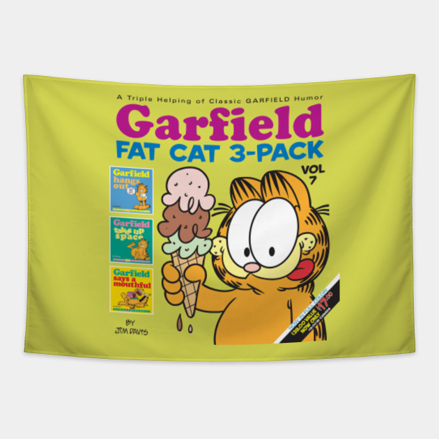 Garfield Fat Cat 3 Pack Vol 7 Garfield Tapestry Teepublic