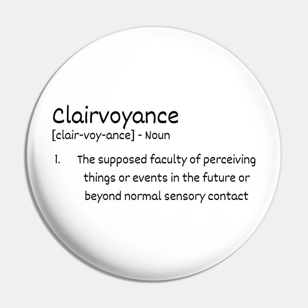 Clairvoyance Definition Pin by Claudia Williams Apparel