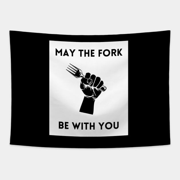 May The Fork Be With You - (14) Tapestry by Cosmic Story Designer