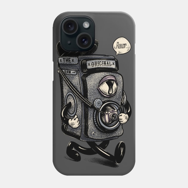 The Original Raw - Vintage Analog Film Camera Phone Case by anycolordesigns