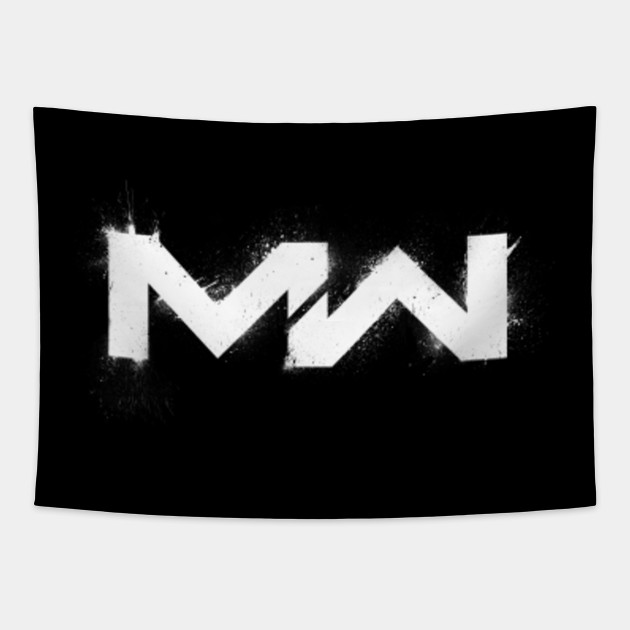 Modern Warfare Logo Texturized Call Of Duty Tapestry Teepublic