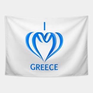 I love GREECE Tapestry