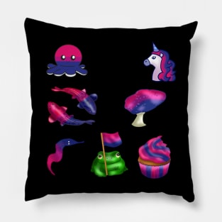 Bisexual LGBTQ Pride Flag Sticker Pack Pillow