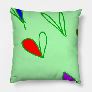 green colorful shapes abstract pattern design Pillow