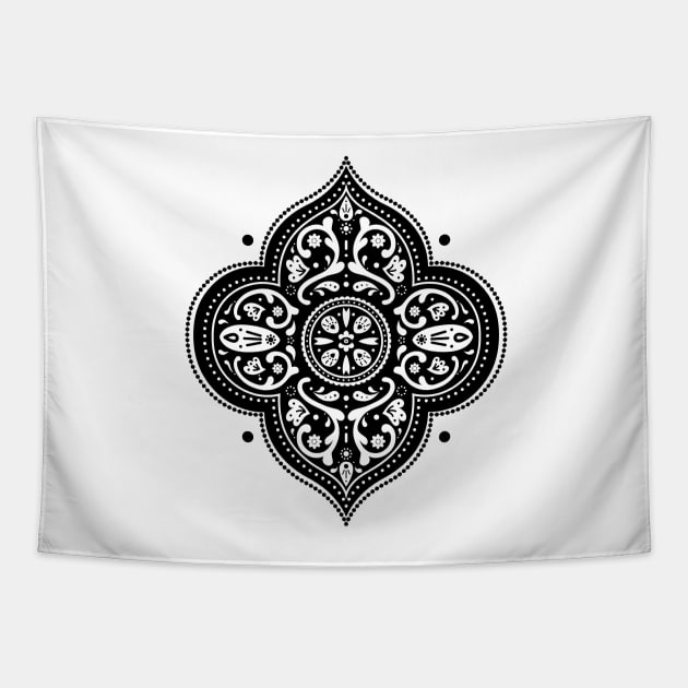Floral Medallion Tapestry by NaylaSmith