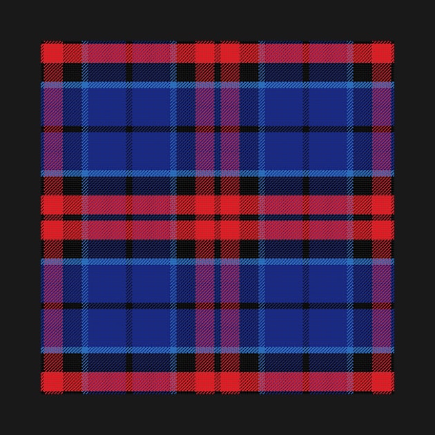 Scottish tartan, black, blue and red by kavalenkava