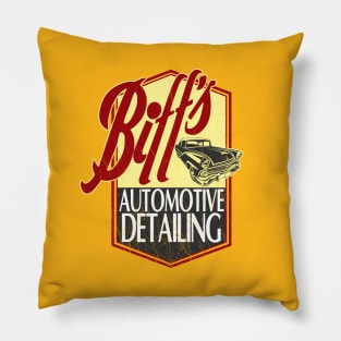 Biff's Auto Detailing - distressed Pillow