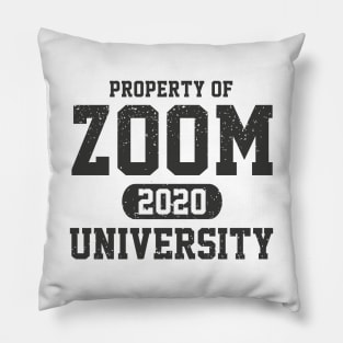 Zoom University Black Pillow