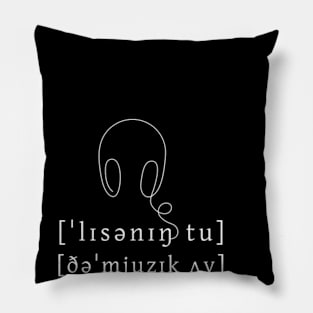 Listening To The Music Of Languages (abstract) Pillow