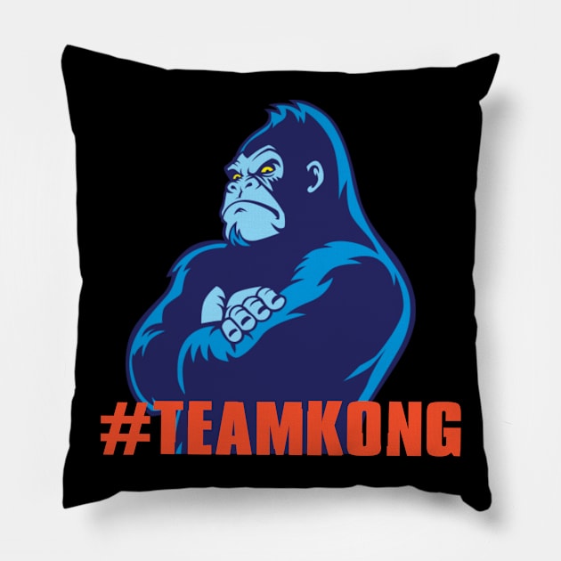 Godzilla vs Kong - Official Team Kong Neon Pillow by Pannolinno