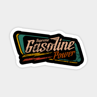 Gasoline supreme racing distressed design brand logo Magnet