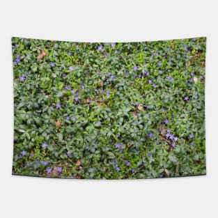 All Over Tiny Purple Flowers Tapestry