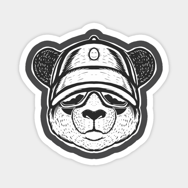 Cool Panda Magnet by Luckyart11