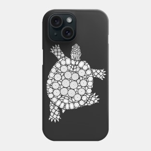 Gems Turtle Illustration, Nautical Animal Design Phone Case