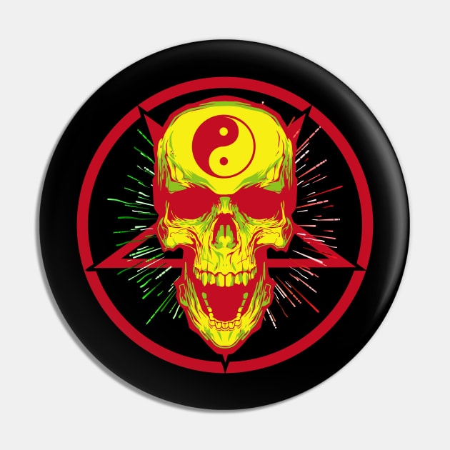 Skull of tai chi N°5 Pin by couleur365