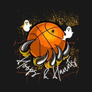 Halloween Basketball Hoops and Haunts T-Shirt