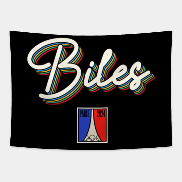 Simone Biles Paris 2024 - Simone Biles - Tapestry | TeePublic