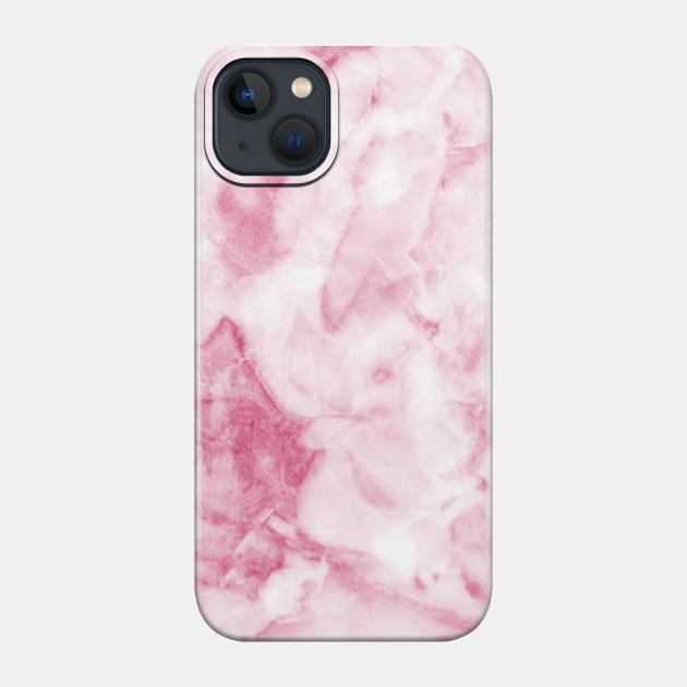 Pink White Marble Design - Pink Marble - Phone Case