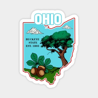 Ohio and vintage Magnet