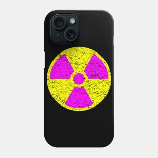 Magenta Trefoil - Radiation Hazard Symbol Phone Case