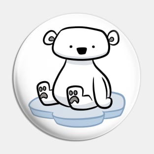 Polar Bear Kawaii Pin