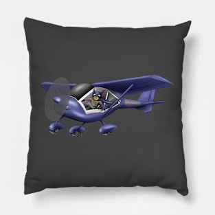 Fox Bat Light Sports Aircraft Pilot design Pillow