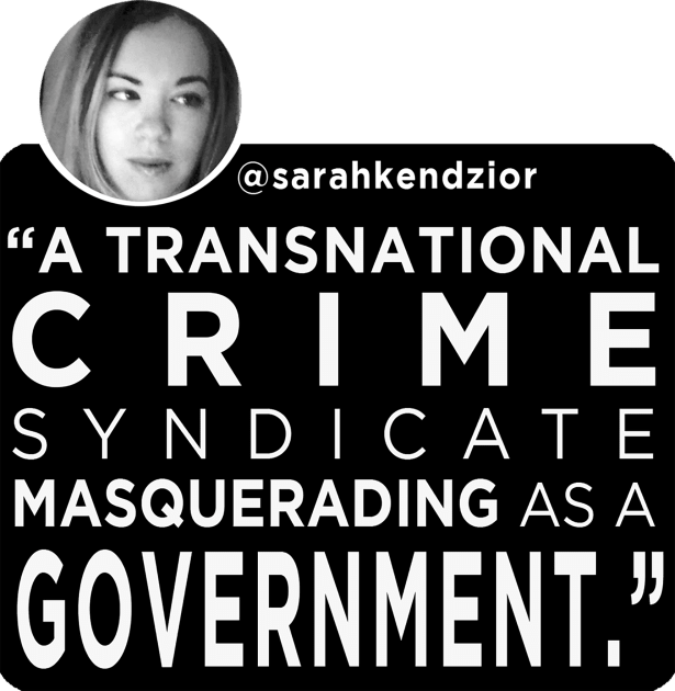 Sarah Kendzior Crime Syndicate Kids T-Shirt by art2resist