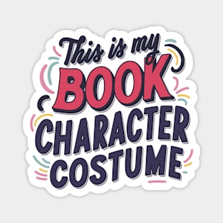 This Is My Book Character Costume Funny Book Halloween Magnet