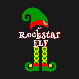 The Rockstar Elf Family Matching Christmas 2020 Gift  T-Shirt
