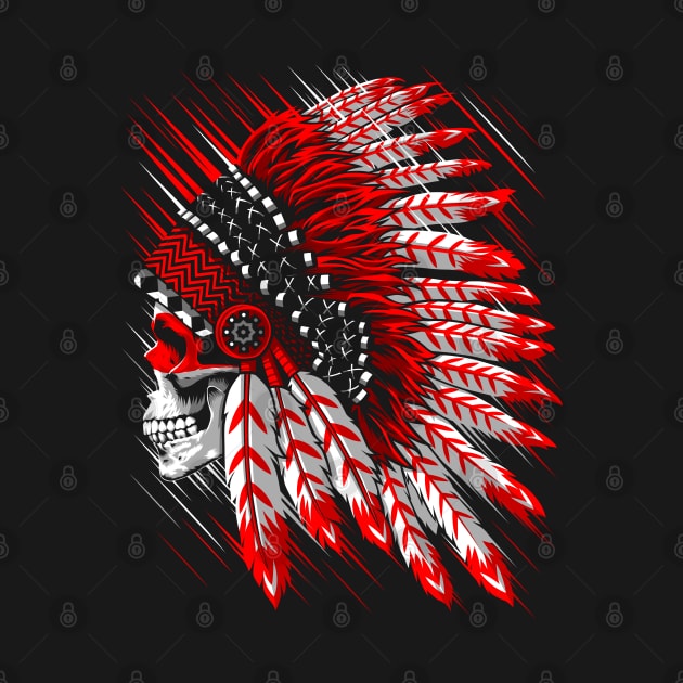 Indian Chief Skull by albertocubatas