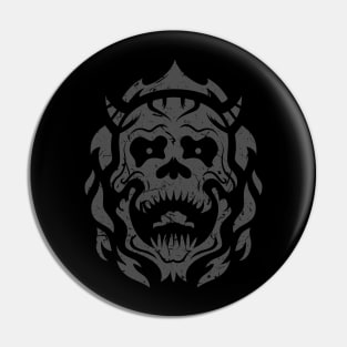 Demon Skull - Grunge Pin