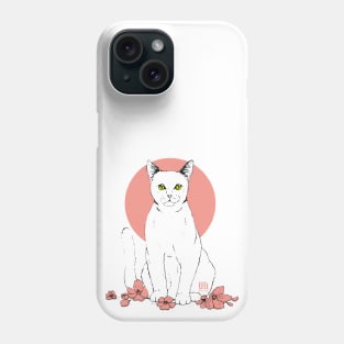 Cat&Flowers Phone Case