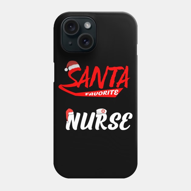 Santa favorite nurse Phone Case by Flipodesigner