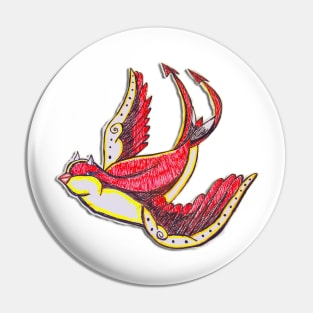 american trational style swallow devil Pin