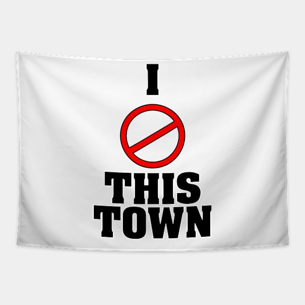 I Love This Town Tapestry by Republic of NERD 