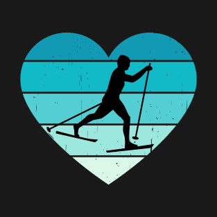 I Love Cross-country Skiing Winter Sports Coach T-Shirt