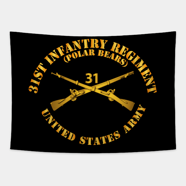 31st Infantry Regiment - Polar Bears - Infantry Br Tapestry by twix123844