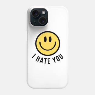 I hate you emoji Phone Case