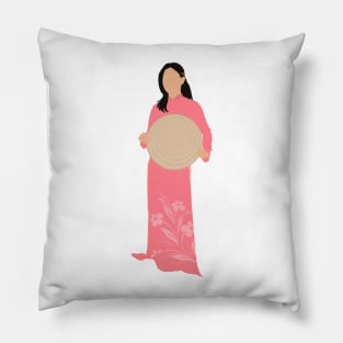 Ao Dai Minimal Pillow