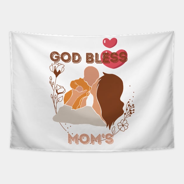 God Bless Mom's Tapestry by NICHE&NICHE