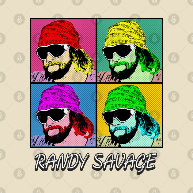 Randy Savage Pop Art Style by ArtGaul